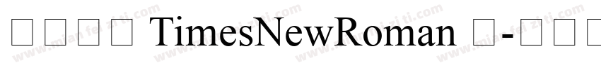 华文中宋 TimesNewRoman 常字体转换